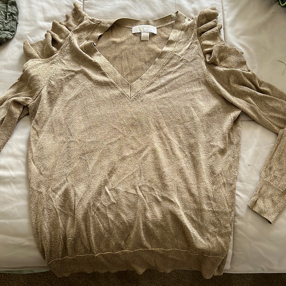 MK Gold Glitter Sweater